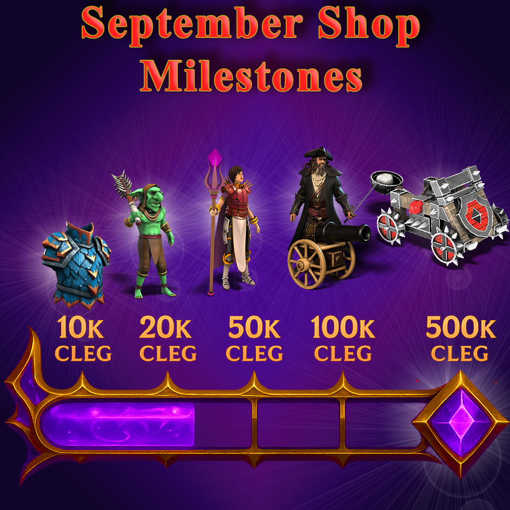 September Shop Milestones: Exclusive Bonuses for Every Purchase